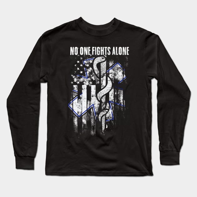 EMS No One Fights Alone Long Sleeve T-Shirt by QUYNH SOCIU